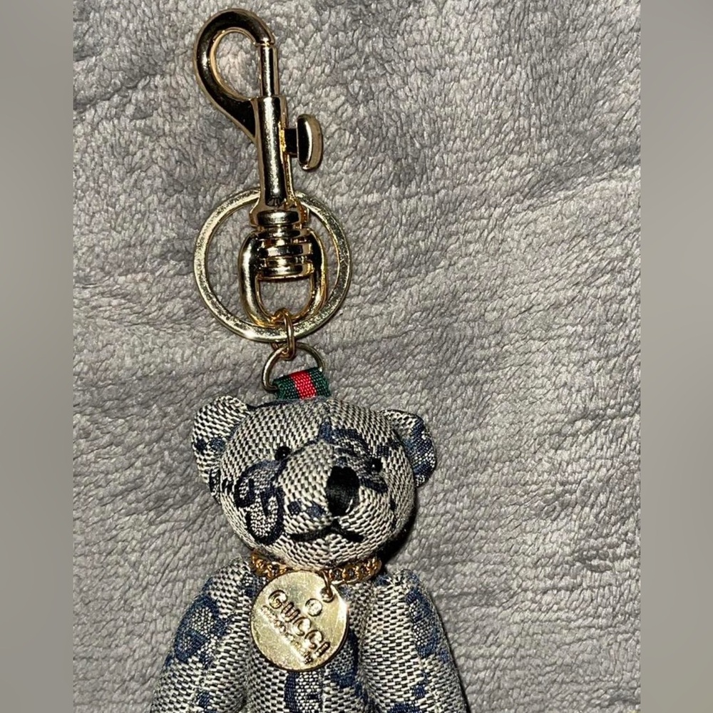 Cute GG Stuffed Teddy Bear Bag Charm / Keychain - Picture 2 of 3